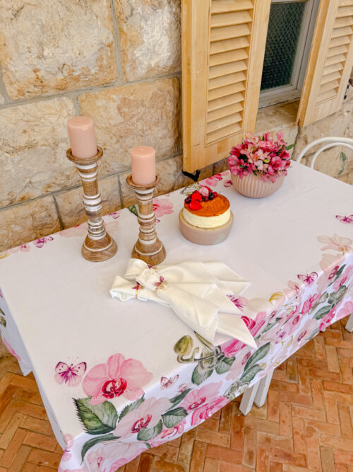 מפה דגם סחלב פינק